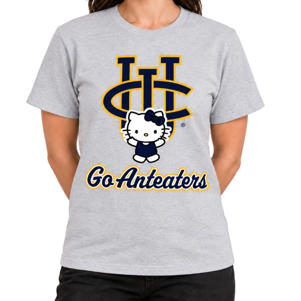Get Hyped Tee in Heather Grey, on model